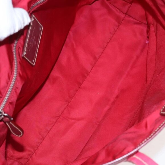 PRADA Tote Bag Nylon Pink Silver Auth mr613 - Picture 12 of 15